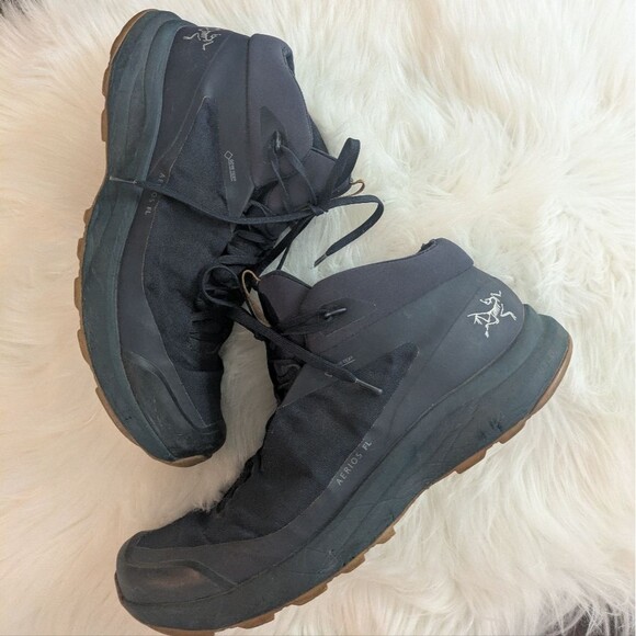 arcteryx aerios fl mid gtx men’s 10.5 navy blue hiking shoes boots main image 3